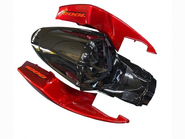 2005-2006 Suzuki GSXR 1000 Motorcycle Fairings - Red Glossy Black Australia for Sale