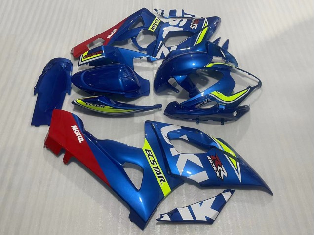 2005-2006 Suzuki GSXR 1000 Motorcycle Fairings - Blue Yellow Red Motul Ecstar Australia for Sale