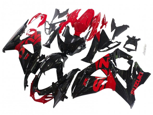 2009-2016 Suzuki GSXR 1000 Motorcycle Fairing Kits - Glossy Black Red Australia for Sale