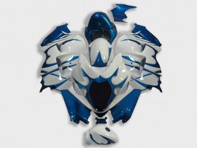 1996-2007 Suzuki GSXR 1300 Hayabusa Motorcycle Fairings - White Dark Blue Australia for Sale