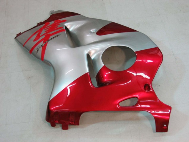 1996-2007 Suzuki GSXR 1300 Hayabusa Motorcycle Fairings - Silver Red Hayabusa Australia for Sale