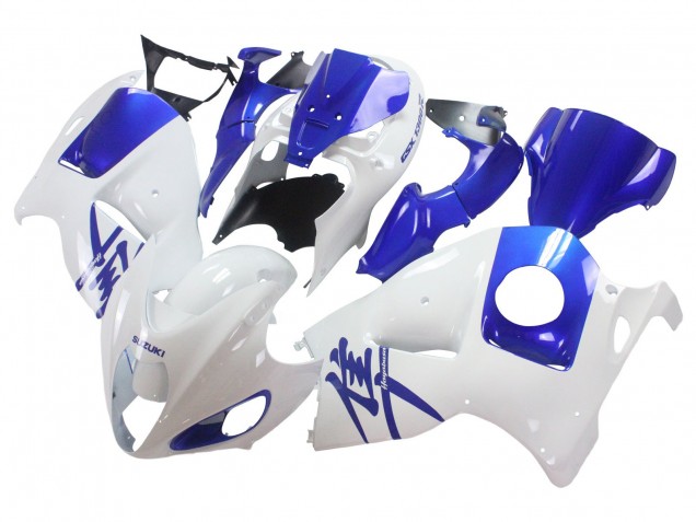 1996-2007 Suzuki GSXR 1300 Hayabusa Motorcycle Fairings - White Blue Hayabusa Australia for Sale