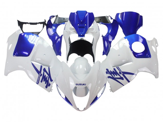 1996-2007 Suzuki GSXR 1300 Hayabusa Motorcycle Fairings - White Blue Hayabusa Australia for Sale