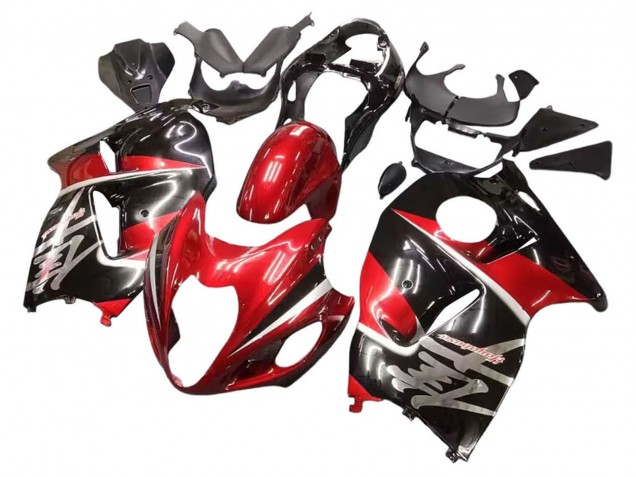 1996-2007 Suzuki GSXR 1300 Hayabusa Motorcycle Fairings - Red Glossy Black Hayabusa Australia for Sale