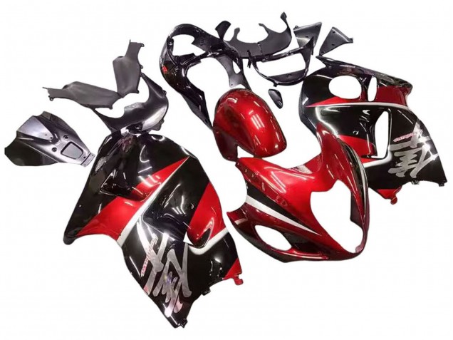 1996-2007 Suzuki GSXR 1300 Hayabusa Motorcycle Fairings - Red Glossy Black Hayabusa Australia for Sale