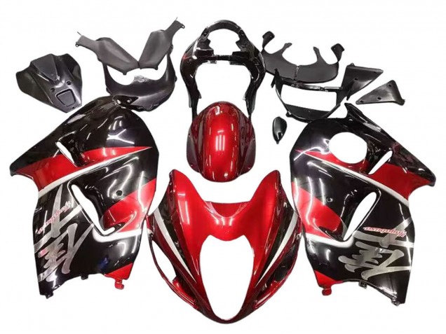1996-2007 Suzuki GSXR 1300 Hayabusa Motorcycle Fairings - Red Glossy Black Hayabusa Australia for Sale