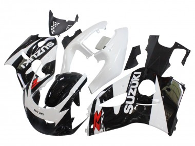 1996-2000 Suzuki GSXR 600 / GSXR 750 Motorcycle Fairings - Black White Australia for Sale