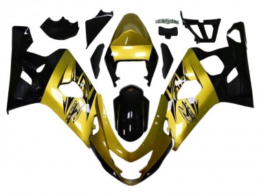 2004-2005 Suzuki GSXR 600 / GSXR 750 Motorcycle Fairings - Gold Black Australia for Sale