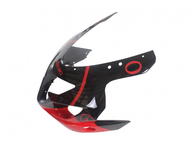 2004-2005 Suzuki GSXR 600 / GSXR 750 Motorcycle Fairings - Glossy Black Red Jordan Michelin Australia for Sale