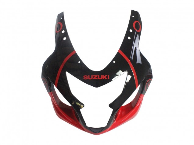 2004-2005 Suzuki GSXR 600 / GSXR 750 Motorcycle Fairings - Glossy Black Red Jordan Michelin Australia for Sale