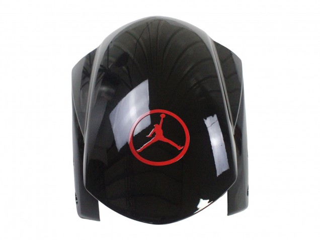 2004-2005 Suzuki GSXR 600 / GSXR 750 Motorcycle Fairings - Glossy Black Red Jordan Michelin Australia for Sale