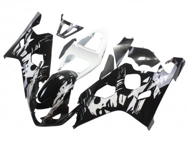2004-2005 Suzuki GSXR 600 / GSXR 750 Motorcycle Fairing - White Black Australia for Sale