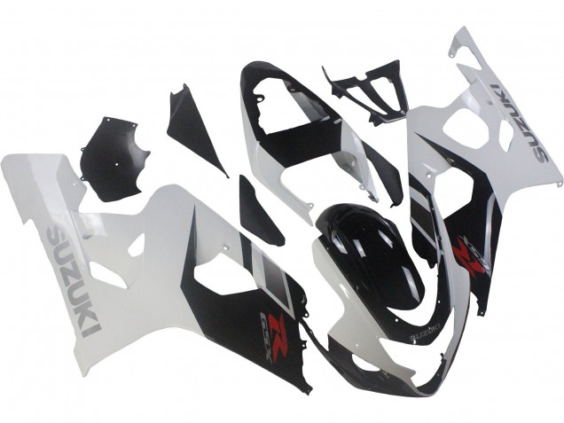 2004-2005 Suzuki GSXR 600 / GSXR 750 Motorcycle Fairings - White Black Red Australia for Sale