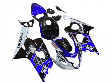 2004-2005 Suzuki GSXR 600 / GSXR 750 Motorcycle Fairing - White Blue Black Corona Motul Australia for Sale