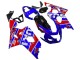 2004-2005 Suzuki GSXR 600 / GSXR 750 Motorcycle Fairings - Blue Red Black Motul Dunlop Australia for Sale