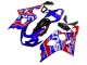 2004-2005 Suzuki GSXR 600 / GSXR 750 Motorcycle Fairings - Blue Red Black Motul Dunlop Australia for Sale