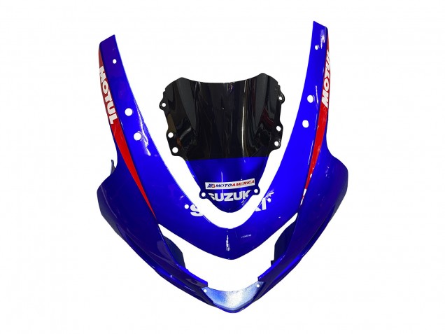 2004-2005 Suzuki GSXR 600 / GSXR 750 Motorcycle Fairings - Blue Red Black Motul Dunlop Australia for Sale
