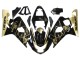 2004-2005 Suzuki GSXR 600 / GSXR 750 Motorcycle Fairings - Glossy Black Gold Corona Australia for Sale