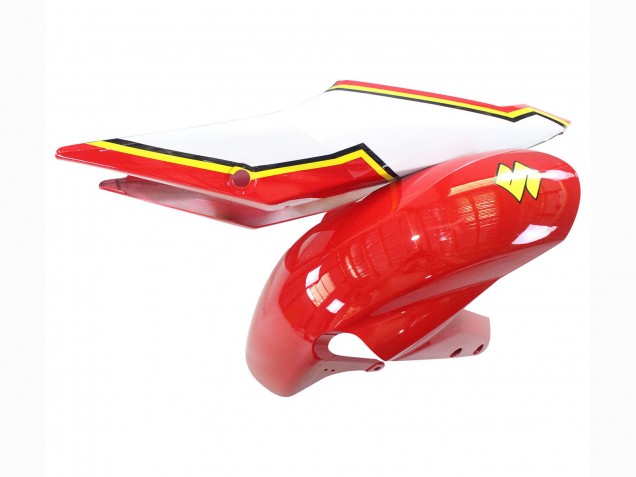 2004-2005 Suzuki GSXR 600 / GSXR 750 Motorcycle Fairings - White Red Yellow Michelin Texaon Heron 7 Australia for Sale