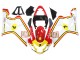 2004-2005 Suzuki GSXR 600 / GSXR 750 Motorcycle Fairings - White Red Yellow Michelin Texaon Heron 7 Australia for Sale