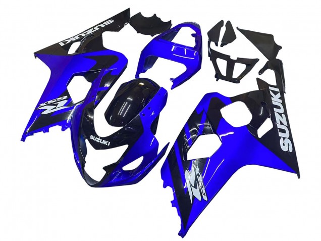 2004-2005 Suzuki GSXR 600 / GSXR 750 Motorcycle Fairings - Blue Black White Decal Australia for Sale