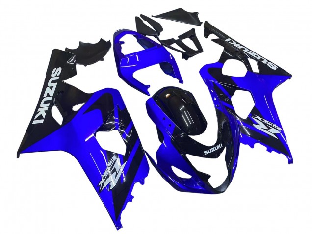 2004-2005 Suzuki GSXR 600 / GSXR 750 Motorcycle Fairings - Blue Black White Decal Australia for Sale