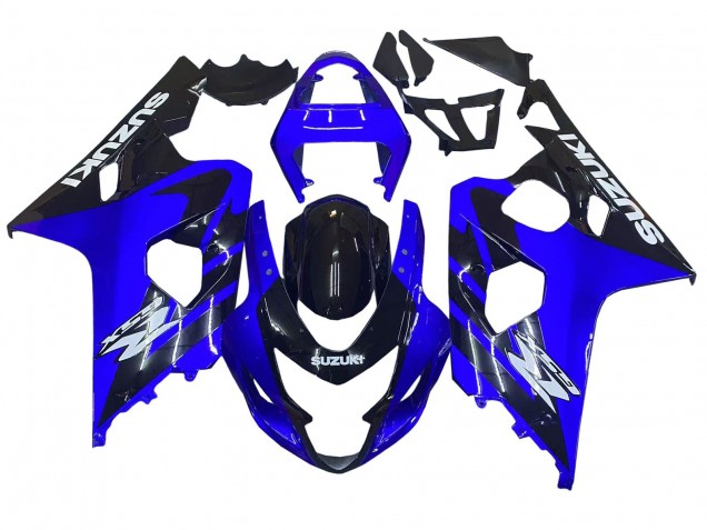2004-2005 Suzuki GSXR 600 / GSXR 750 Motorcycle Fairings - Blue Black White Decal Australia for Sale