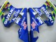 2004-2005 Suzuki GSXR 600 / GSXR 750 Motorcycle Fairings - Blue White Yellow Green Telefonica Motul MoviStar Australia for Sale