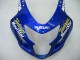 2004-2005 Suzuki GSXR 600 / GSXR 750 Motorcycle Fairings - Blue White Yellow Green Telefonica Motul MoviStar Australia for Sale