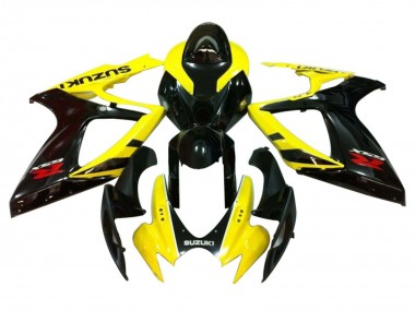 2006-2007 Suzuki GSXR 600 / GSXR 750 Motorcycle Fairings - Yellow Glossy Black Red Australia for Sale