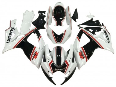 2006-2007 Suzuki GSXR 600 / GSXR 750 Motorcycle Fairing - White Black Red Australia for Sale