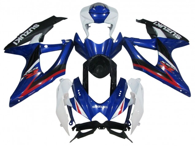 2006-2007 Suzuki GSXR 600 / GSXR 750 Motorcycle Fairings - White Blue Red Black Australia for Sale