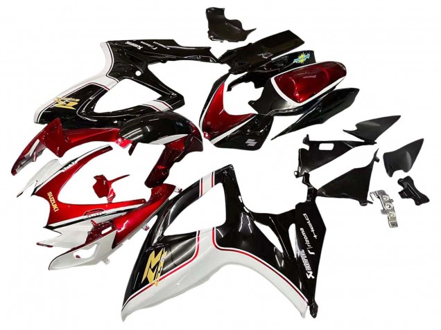 2006-2007 Suzuki GSXR 600 / GSXR 750 Motorcycle Fairings - Red White Black Yellow Australia for Sale