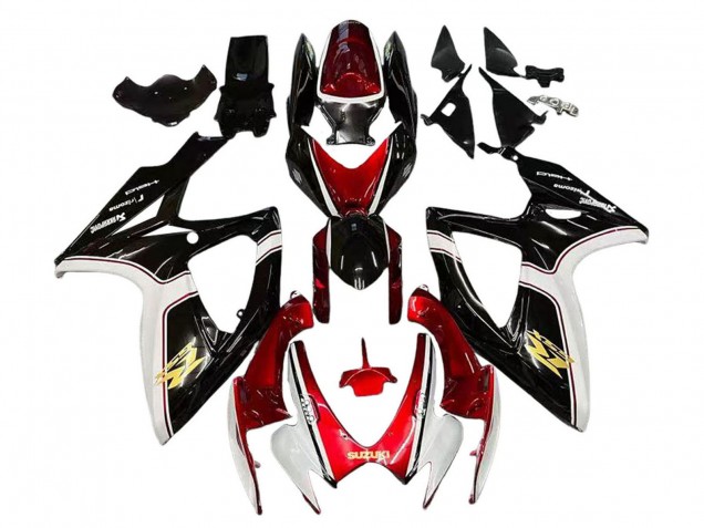 2006-2007 Suzuki GSXR 600 / GSXR 750 Motorcycle Fairings - Red White Black Yellow Australia for Sale
