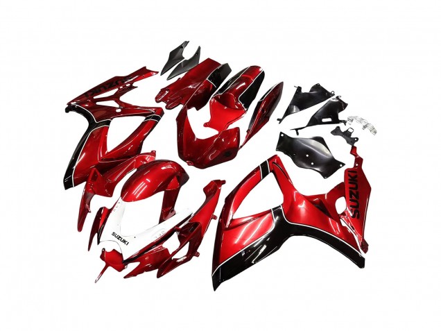 2006-2007 Suzuki GSXR 600 / GSXR 750 Motorcycle Fairings - Red Black Australia for Sale