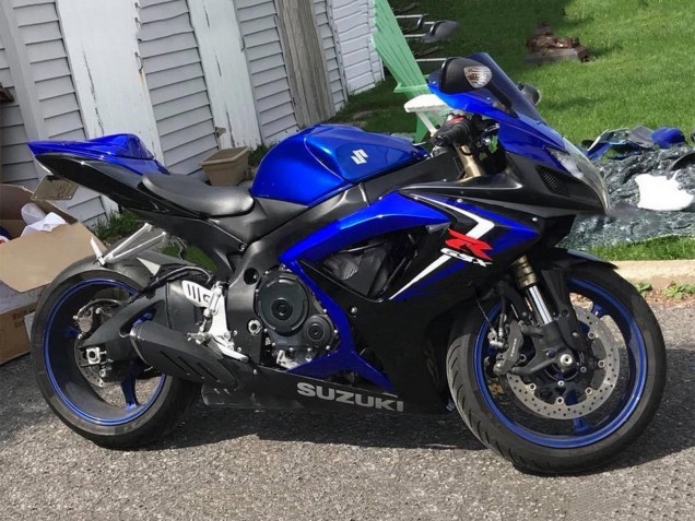 2006-2007 Suzuki GSXR 600 / GSXR 750 Motorcycle Fairings - Blue Black Red Australia for Sale