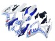 2006-2007 Suzuki GSXR 600 / GSXR 750 Motorcycle Fairings - White Blue Flame Australia for Sale