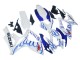 2006-2007 Suzuki GSXR 600 / GSXR 750 Motorcycle Fairings - White Blue Flame Australia for Sale