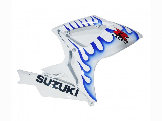 2006-2007 Suzuki GSXR 600 / GSXR 750 Motorcycle Fairings - White Blue Flame Australia for Sale