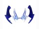 2006-2007 Suzuki GSXR 600 / GSXR 750 Motorcycle Fairings - White Blue Flame Australia for Sale