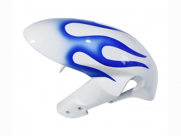 2006-2007 Suzuki GSXR 600 / GSXR 750 Motorcycle Fairings - White Blue Flame Australia for Sale