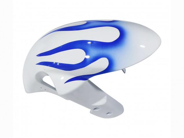 2006-2007 Suzuki GSXR 600 / GSXR 750 Motorcycle Fairings - White Blue Flame Australia for Sale