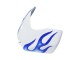 2006-2007 Suzuki GSXR 600 / GSXR 750 Motorcycle Fairings - White Blue Flame Australia for Sale