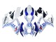 2006-2007 Suzuki GSXR 600 / GSXR 750 Motorcycle Fairings - White Blue Flame Australia for Sale