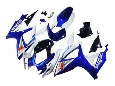 2006-2007 Suzuki GSXR 600 / GSXR 750 Motorcycle Fairings - White Blue Glossy Black Red Australia for Sale