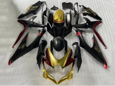 2006-2007 Suzuki GSXR 600 / GSXR 750 Motorcycle Fairings - Gold Matte Black Red Australia for Sale
