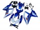 2008-2010 Suzuki GSXR 600 / GSXR 750 Motorcycle Fairing Kits - Blue White Red Australia for Sale