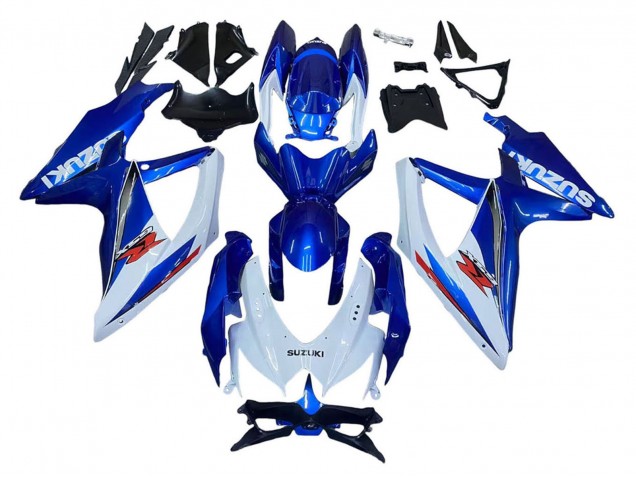 2008-2010 Suzuki GSXR 600 / GSXR 750 Motorcycle Fairing Kits - Blue White Red Australia for Sale
