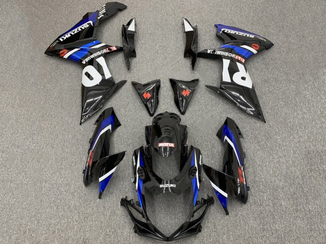 2008-2010 Suzuki GSXR 600 / GSXR 750 Motorcycle Fairings - Glossy Black White Blue Red Australia for Sale