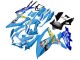 2008-2010 Suzuki GSXR 600 / GSXR 750 Motorcycle Fairings - Blue Yellow Rizla Australia for Sale